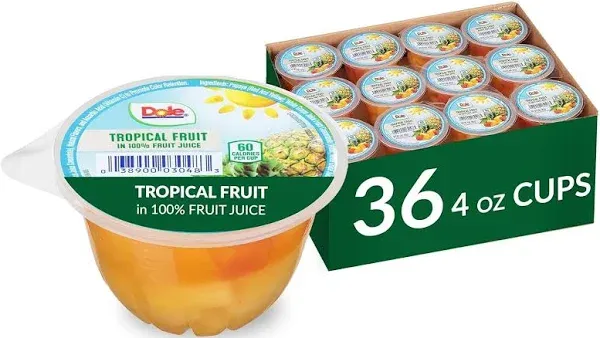 Dole Fruit Bowls Mixed Fruit in 100% Juice