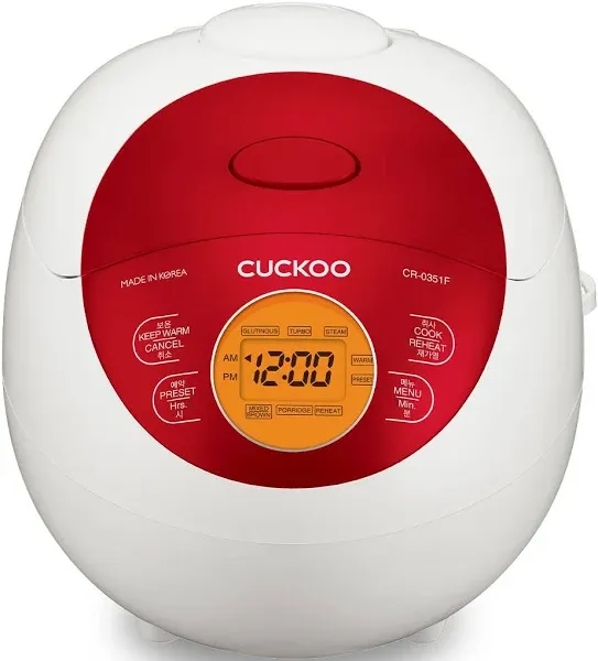 Cuckoo CR-0351F Electric Heating Rice Cooker (Red)