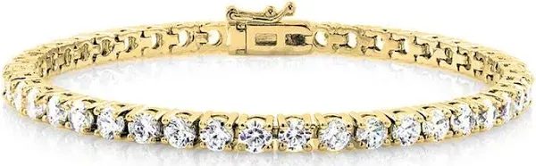 Cate & Chloe Kaylee 18k Gold Plated Tennis Bracelet with CZ Crystals Women's