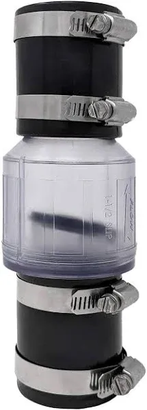 PumpSpy 1-1/2 in. Silent Clear Check Valve CV-150