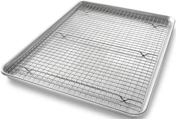 USA Pan Extra Large Sheet & Baking Rack Set