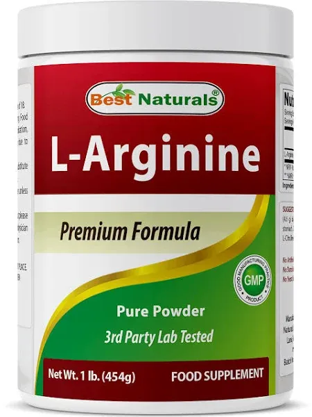 Arginine Powder 1 Pound - Pure Pharmaceutical Grade Free Form - Best Amino Acid 