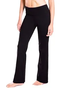 Yogipace 25"/27"/29"/31"/33"/35"/37",Petite/Regular/Tall,Women's Bootcut Yoga Pants Long Workout Pant