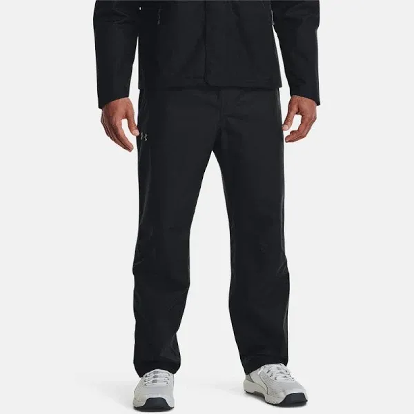 Under Armour Men S(29-31&#034;) Gray Storm Proof Stretch Waist Lined Rain Pants $130