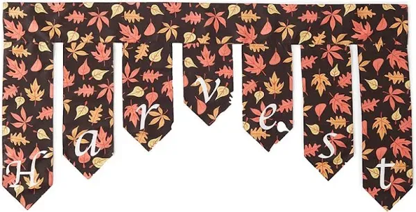 Harvest Themed Mantel Scarves - Fall Mantel Decor for Living Room - Harvest