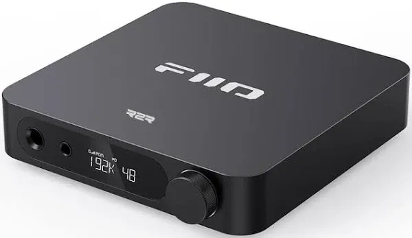 FiiO K11 R2R DAC and Headphone Amplifier for Home Audio or PC, 6.35mm and Balanced 4.4mm, RCA, Coaxial, Optical, 1300mW, 384kHz/24Bit DSD256 (Silver)