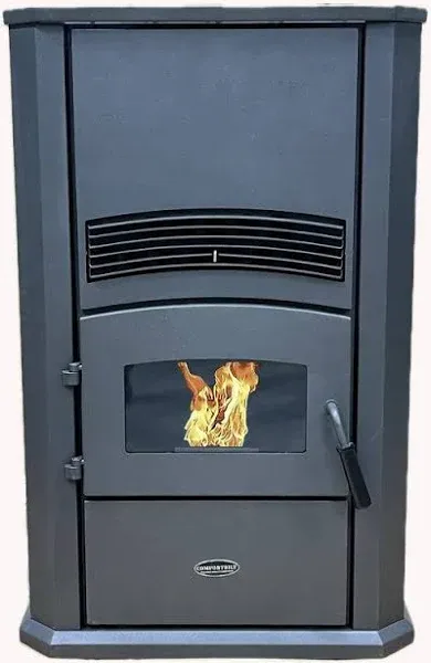 HP42-Alpine Modern Pellet Stove 2800 SQFT Heating 120 Hopper EPA Cert