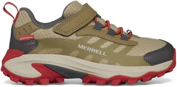 Merrell Kid's Moab Speed 2 Low A/C Waterproof, Size: 2, Turqoise/Coral