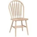 International Concepts Windsor Arrowback Chair - Plain Legs, Unfinished