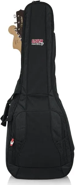 Gator Cases 4G Series Dual Gig Bag; Holds (1) Acoustic and (1) Electric Guitar (GB-4G-ACOUELECT)