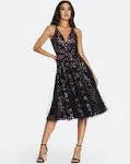 Shop Dress The Population Courtney Sequin Floral Cocktail Dress In Fuchsia Multi