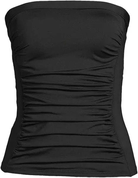 Lands' End Women's Bandeau Tankini Swimsuit Top