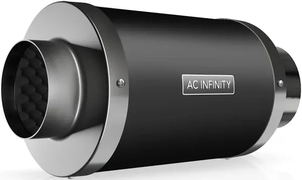 AC Infinity Inline Duct Fan Silencer, 6’ Noise Reduction Muffler.