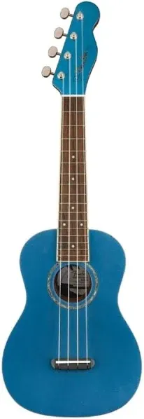 Fender Zuma Concert Ukulele Walnut Fingerboard Lake Placid Blue