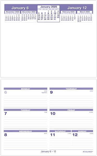 AT-A-GLANCE Flip-A-Week Desk Calendar Refill