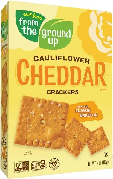 From The Ground Up Cauliflower Crackers Cheddar (113 g)