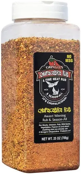 2 Gringos Chupacabra Original Fine Meat Rub, 25 Ounces