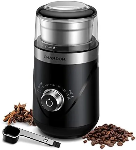 SHARDOR Adjustable Coffee Grinder Electric Herb Grinder Spice Grinder Coffee Be