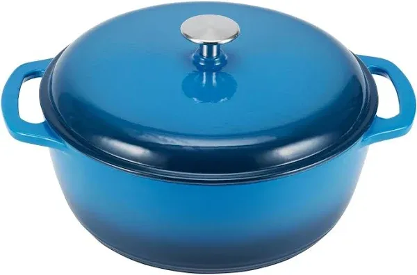 Mueller DuraCast 6 Quart Enameled Cast Iron Dutch Oven Pot with Lid Heavy-Duty