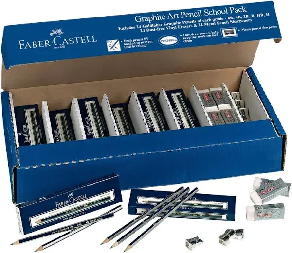 Faber-Castell Creative Studio Graphite Pencil School Pack