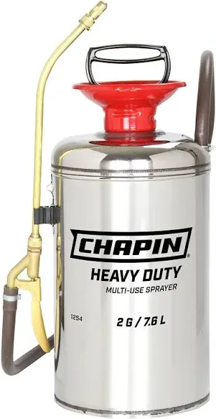 Chapin 1254 2-Gallon Heavy-Duty Stainless Steel Tank Multi-Use Sprayer for Lawn ...