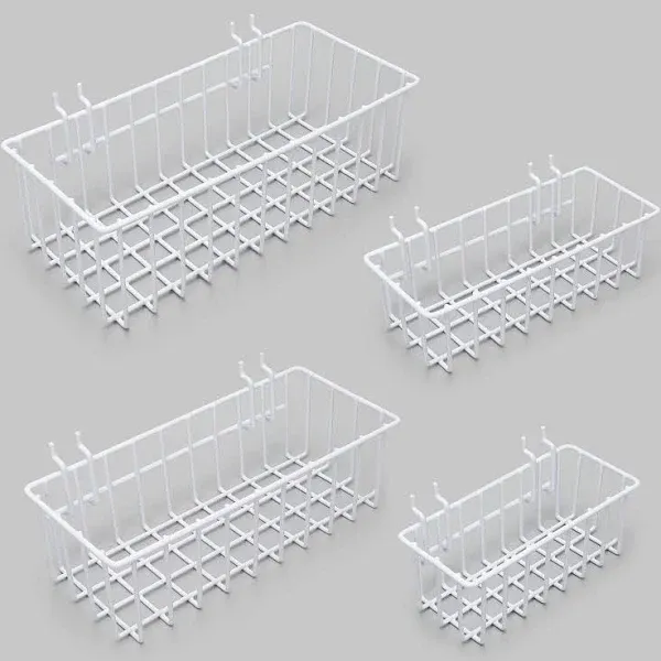 Heavy Duty Pegboard Baskets of 1/4 inch,1/4 inch Pegboard Accessories