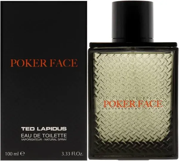 Ted Lapidus 3.4 oz Poker Face Eau De Toilette Spray for Men