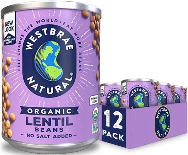 Westbrae Natural Organic Lentil Beans (15 oz)