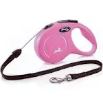 Flexi New Classic Retractable Leash, Small, Cord, 16 Feet, Pink