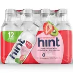 Hint Water Strawberry Kiwi Single Bottle, One 16 Ounce Bottle, Pure Water Infused with Strawberries & Kiwis, Zero Sugar, Zero Calories, Zero Sweeteners, Zero Preservatives, Zero Artificial Flavors