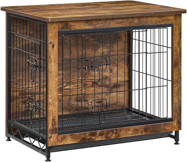 Feandrea Dog Crate Furniture Side End Table Modern Kennel for Dogs Indoor up