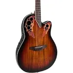 Ovation CE48P Celebrity Elite Plus Supr Shallow Acoustic-Elect<wbr/>ric Guitar Koa Bst