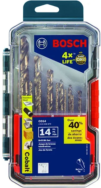 Bosch Cobalt Metal Drill Bit Set