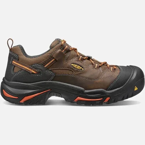 Keen Utility Braddock Low (Soft Toe) Men's Cascade/Orange / 8.5 / D