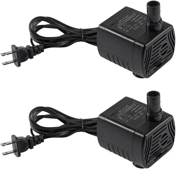 2Pcs DC5.5V-12V Mini Water Pump 1W-3W Small Fountain Pump for Aquarium Fish T...