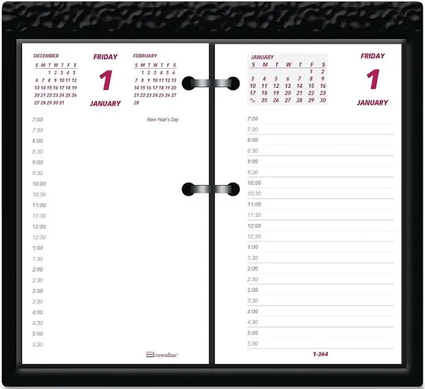 Brownline® 2025 Daily Desk Calendar Refill, 12 Months, January to December, 6" x 3.5" (C2R-25)