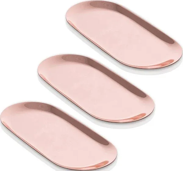 Candle Tray Rose Gold – 11 inch (L), Set of 3