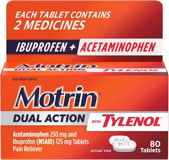 Motrin Dual Action Tablets