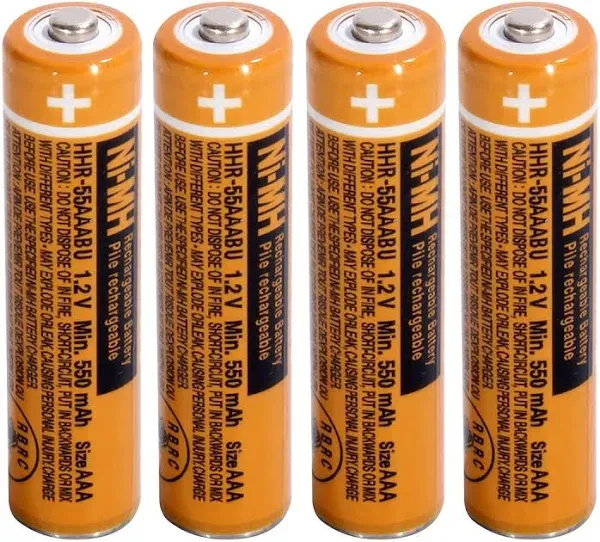 NI-MH AAA Rechargeable Battery 1.2V 550mah 8-Pack hhr-55aaabu AAA Batteries f...