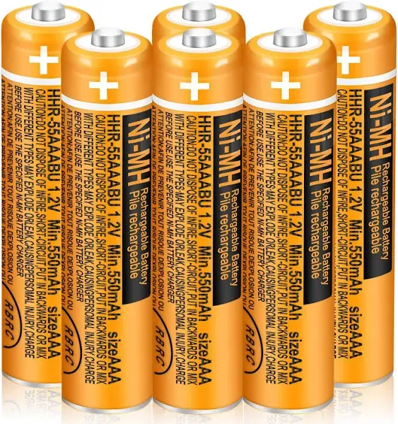 NI-MH AAA Rechargeable Battery 1.2V 550mah 8-Pack hhr-55aaabu AAA Batteries f...