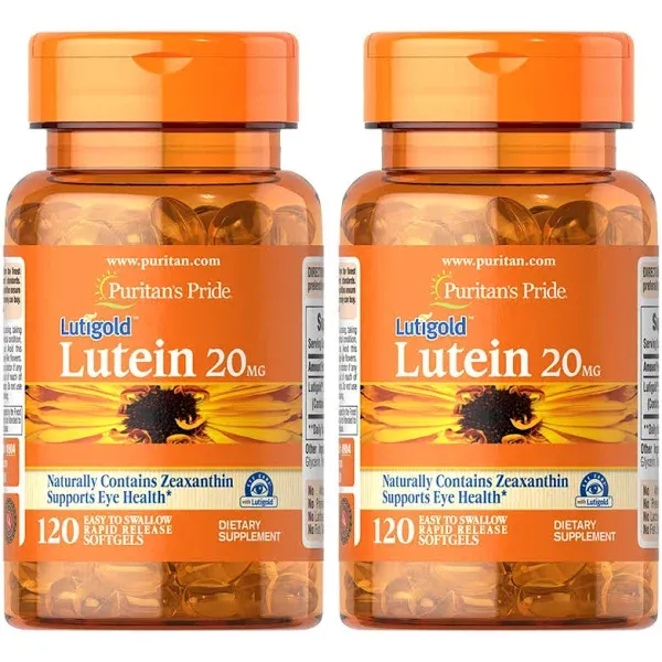 Puritan's Pride Lutein 20 mg with Zeaxanthin (30 Softgels)