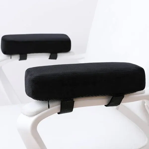 LargeLeaf Extra 5cm Thick Chair Armrest Cushions Elbow Pillow Pressure Relief Office Chair Gaming Chair Armrest with Memory Foam Armrest Pads 2-Piece