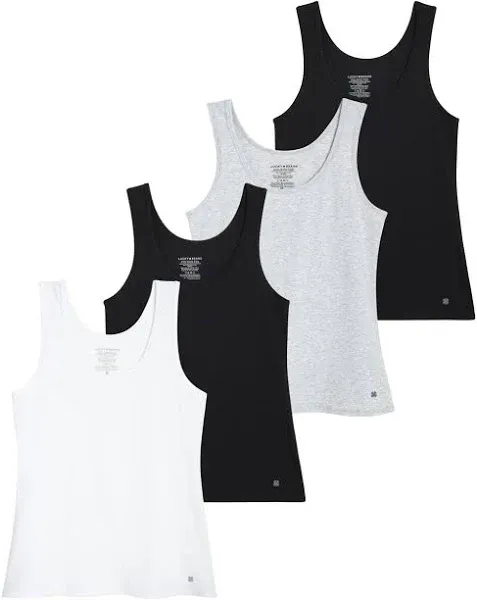 Amazon Essentials Women's Slim-Fit Tank, Pack of 4