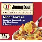 Jimmy Dean Breakfast Bowl, Meat Lovers - 7 oz