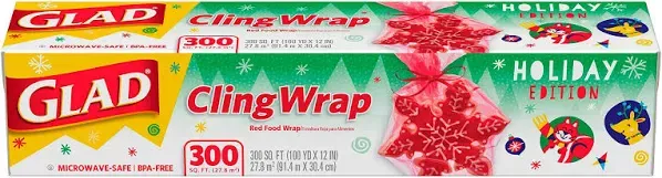 Glad Holiday ClingWrap Plastic Wrap Roll