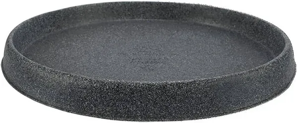 The HC Companies 24 inch Terrazzo Saucer - Indoor Outdoor Plant Trays for Pots, Black