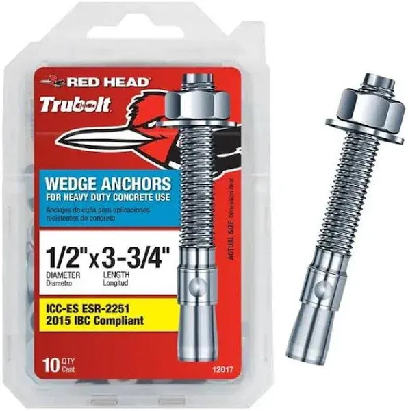 Red Head Wedge Anchor 1/2 in. x 3-3/4 in.