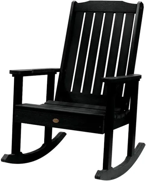 Highwood AD-RKCH1-BKE Lehigh Rocking Chair, Black 