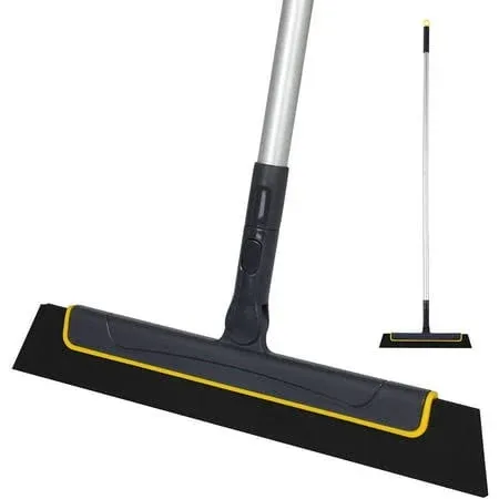 Yocada Floor Squeegee Broom Perfect for Shower 51 Inch (Pack of 1), Yellow 