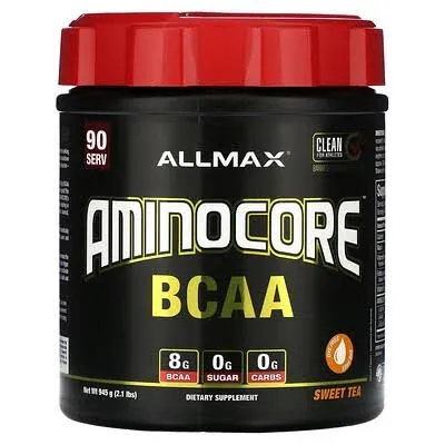 AMINOCORE BCAA – 8G BCAAs – 100% Pure Branch Chained Amino Acids – Gluten Free - Watermelon - 315 Gram